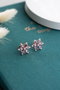 Heliophilia Silver Pendientes de Plata de Ley 925 con Baño de Oro Rosa y Circón